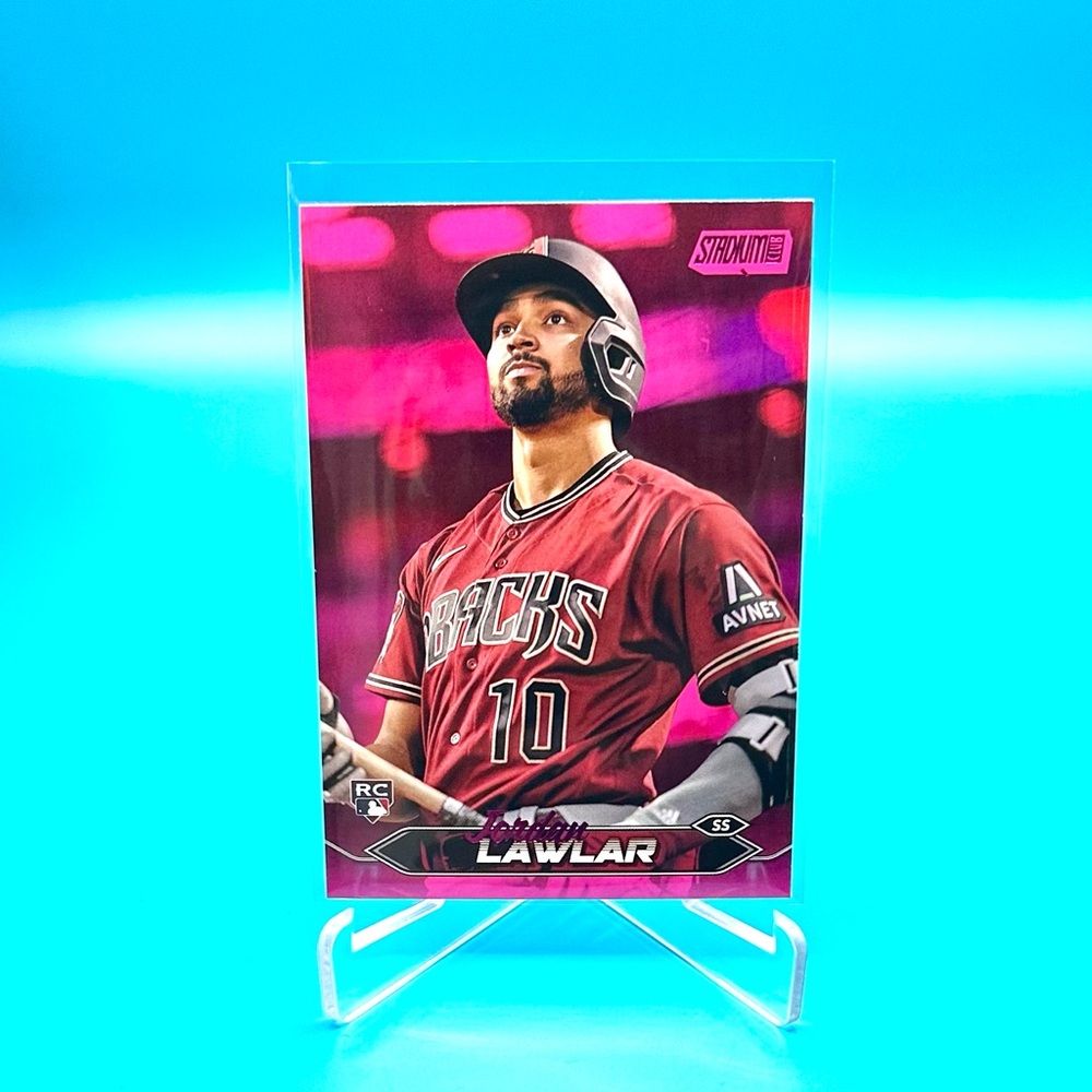 2024 Topps Stadium Club🔥Jordan Lawlar🔥Pink Rookie Card! 🤩 #12